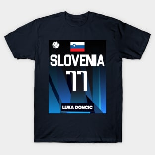 Luka Doncic 2021 Slovenia Jersey Fan Design T-Shirt